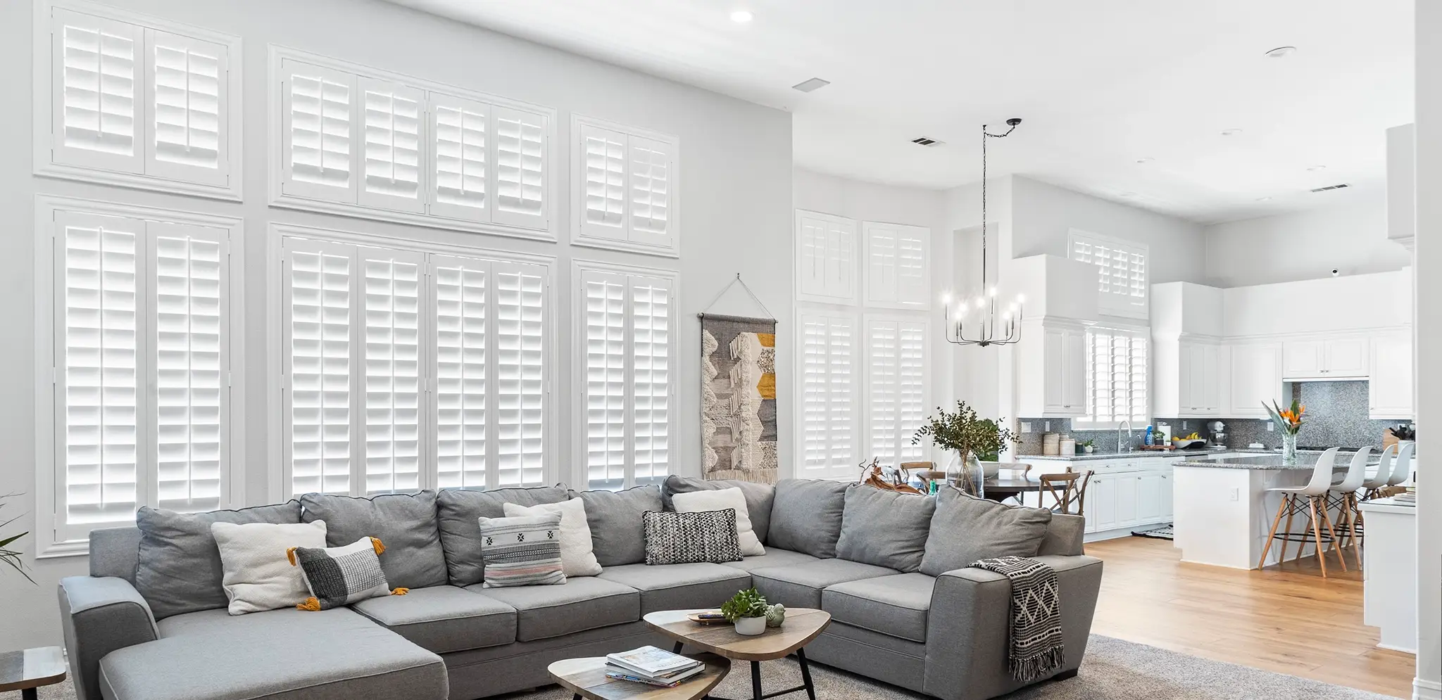 Shutters in a Honolulu living room