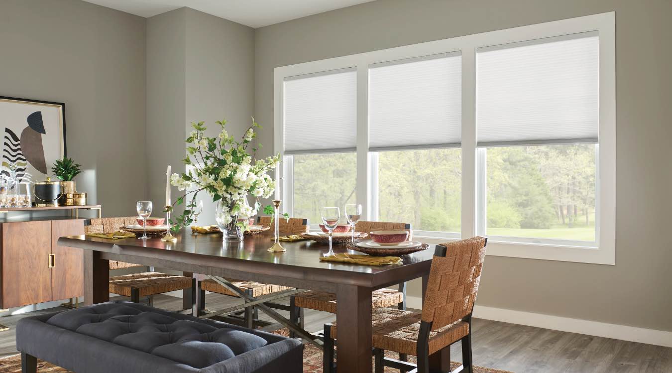 Cell shades in Honolulu kitchen