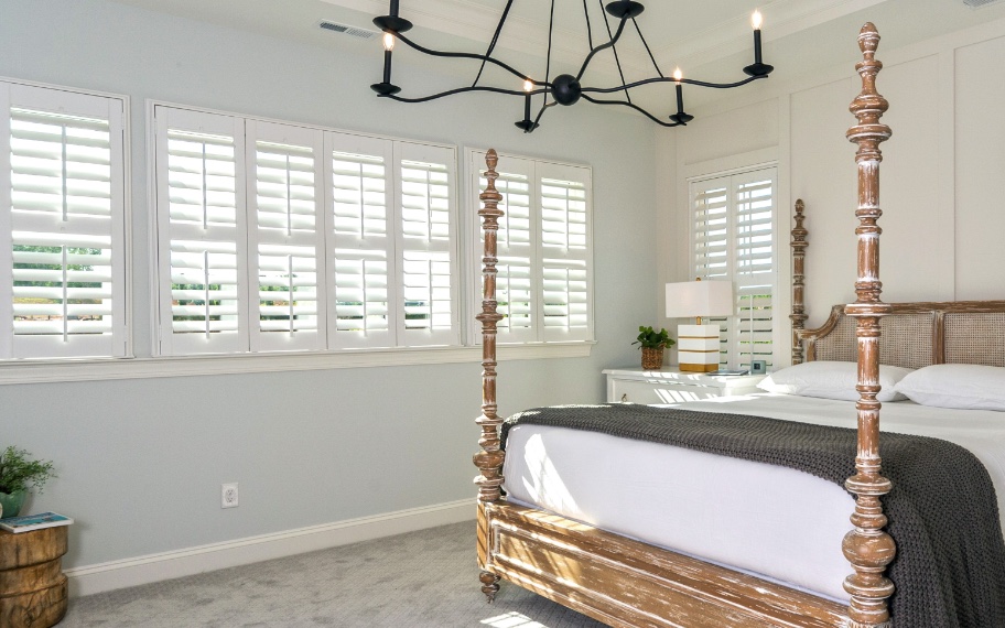 Shutters in a bedroom in Honolulu